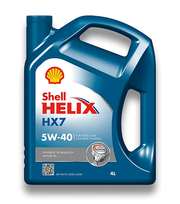 Yarısintetik Shell Helix Hx7 5W-40 4L